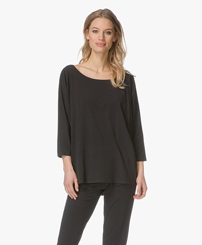 Calvin Klein Jersey Pyjama Shirt - Black