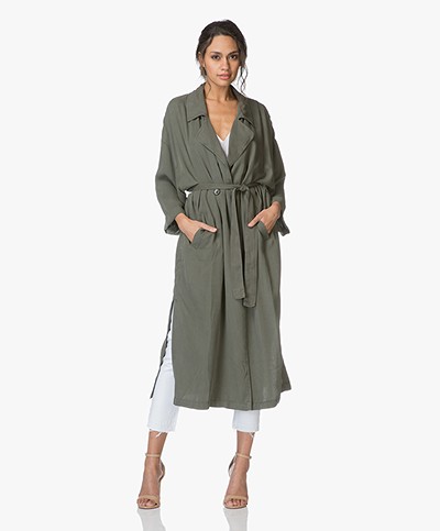 American Vintage Dadycool Lyocell Trench Coat - Lentille