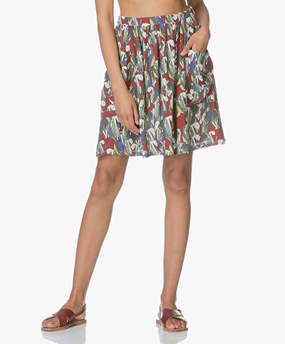 LEÏ 1984 Vanina A-line Skirt with Print - Panthere 