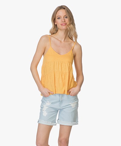 Marie Sixtine Eva A-line Jersey Top in Organic Cotton - Golden