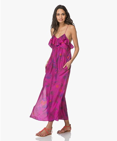 Zadig & Voltaire Ribbon Jungle Dress in Silk - Dahlia