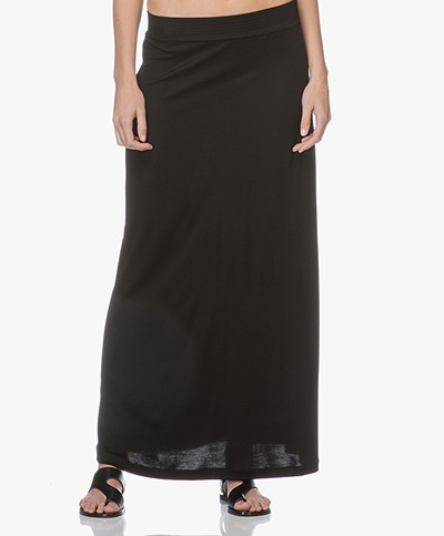 Filippa K Fit & Flare Jersey Skirt - Black