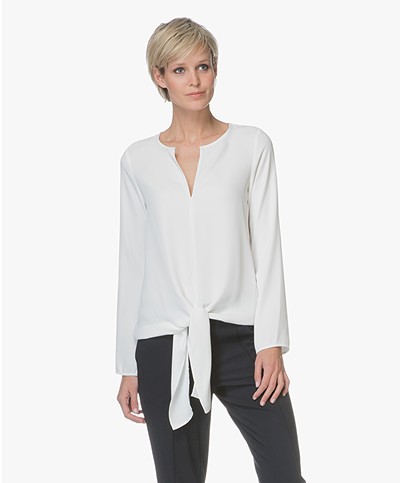 Woman by Earn Emily Blouse met Knoopdetail  - Off-white