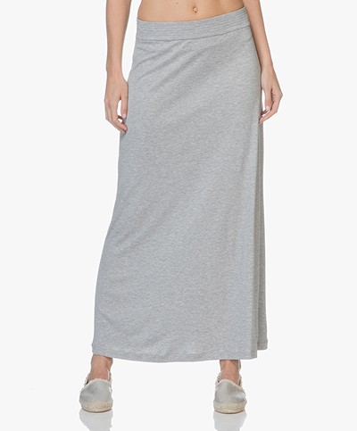 Filippa K Fit & Flare Jersey Skirt - Grey Melange