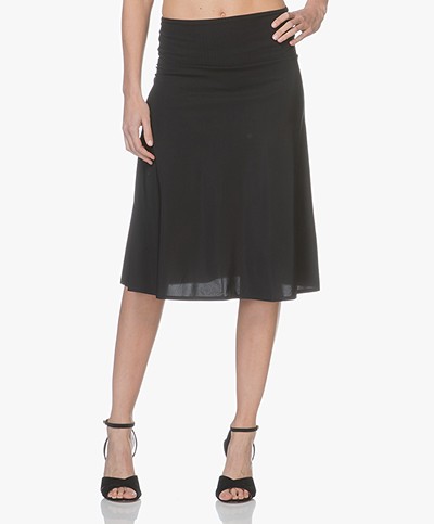 Filippa K High Waisted Jersey Skirt - Black