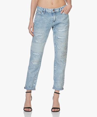 Denham Special Edition Monroe Jeans - Distressed Blue 