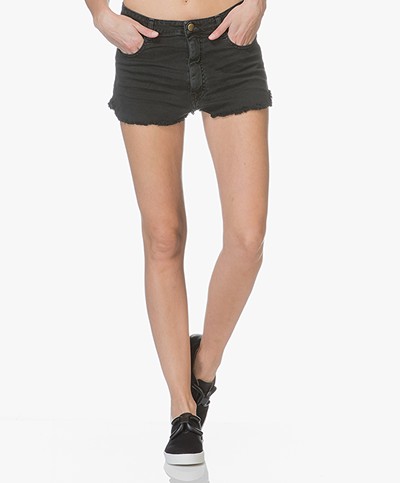 ba&sh Clue Denim Shorts - Blackstone
