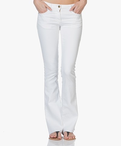 ba&sh Soul Distressed Flared Jeans - White 