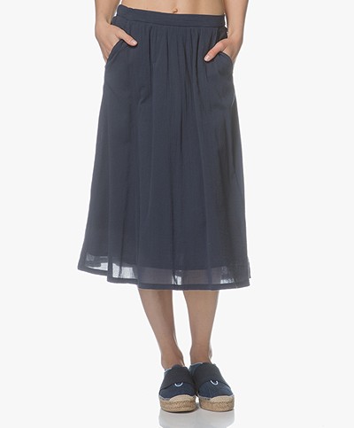 Indi & Cold Cotton A-line Skirt - Marino
