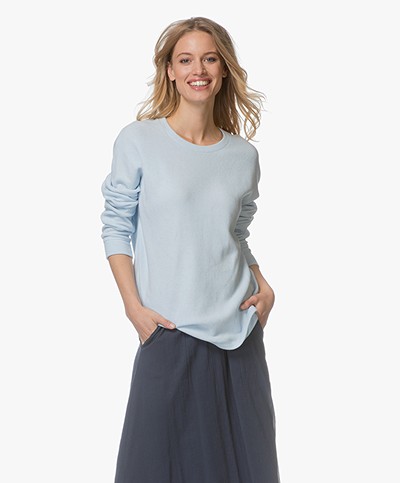 Denham Sweater Emmanuella Cotton Fleece - Chambray
