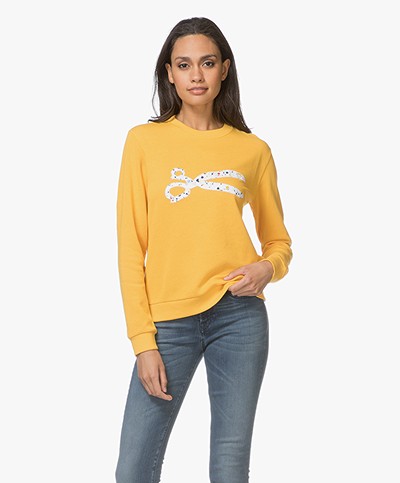 Denham Dot Scissor Sweatshirt - Deep Gold