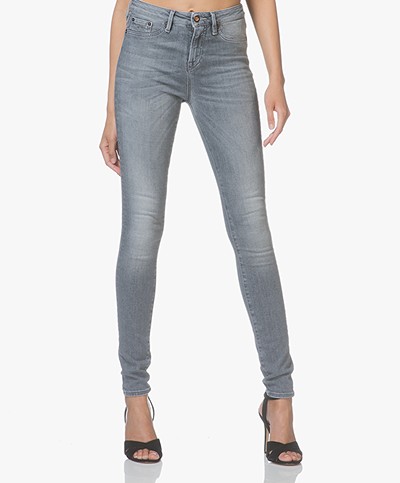 Denham Needle High Skinny Jeans - Light Grey 