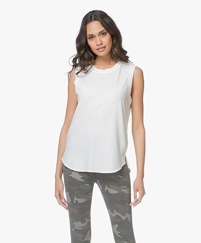 James Perse Easy Muscle Tank - Wit