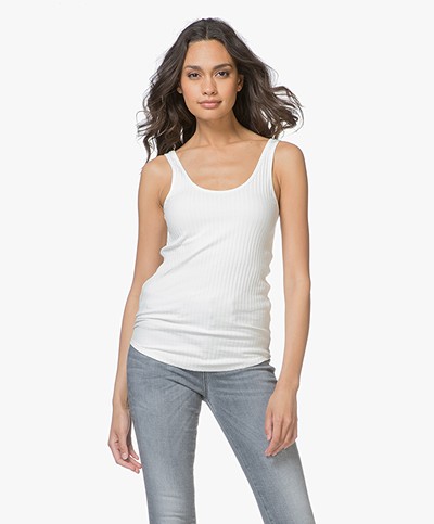 Leï 1984 Lio Rib knitted Tank Top - Off-white