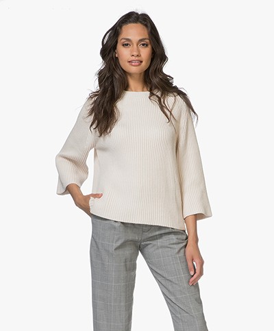 Filippa K Ribbed Cotton Sweater - Bisque