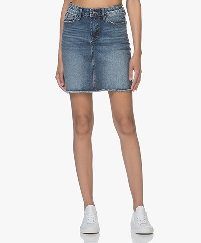 Denham Monroe Denim Mini Skirt - Washed Blue 