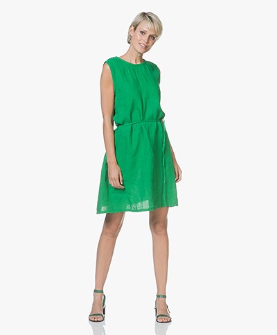American Vintage Ficobay Sleeveless Linen Dress - Pasture