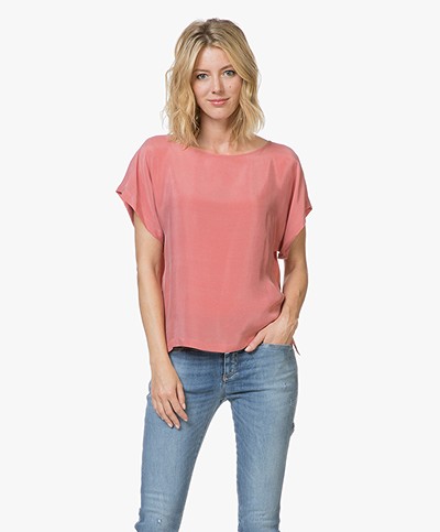 Drykorn Somia Cupro Blouse - Roze
