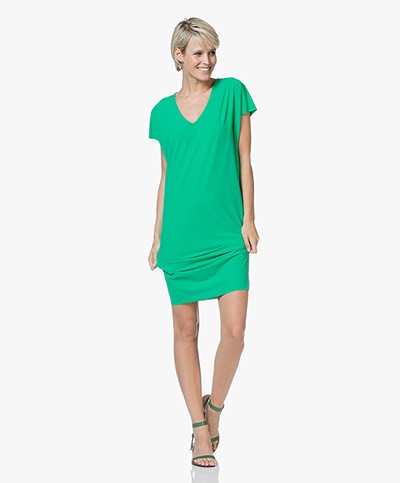 JapanTKY Isas Dress in Italian Jersey - Summer Green