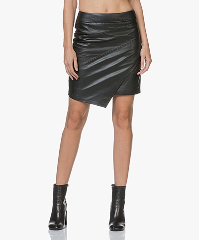 Zadig & Voltaire Just Cuir Lisse Leather Pencil Skirt - Black 