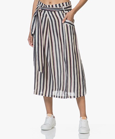 SLUIZ. Ibiza Stripes Midi-skirt - Multicolored
