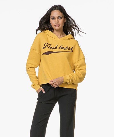 ba&sh Shelby Flash Hooded Sweater - Yellow Jaune