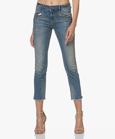 Zadig & Voltaire Ava Skinny Cropped Jeans - Blue 
