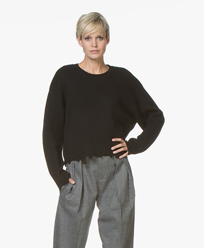 IRO Webro Wollen Sweater - Zwart