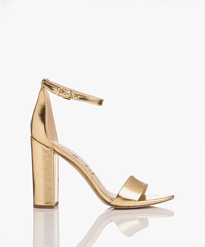 Sam Edelman Yaro Heeled Sandals - Bright Gold