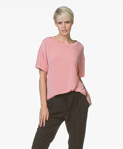 Drykorn Kyla Cupro T-shirt - Pink