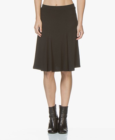 LaSalle Lyocell Jersey Circle Skirt - Black