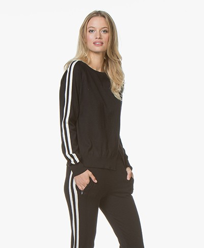 Ragdoll LA Stripe Sweater - Zwart/Wit
