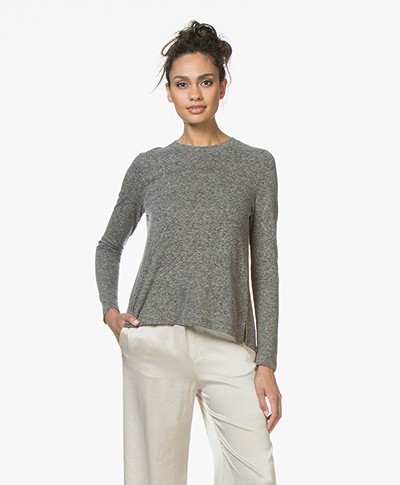 indi & cold Long Sleeve with Box Pleat - Marengo