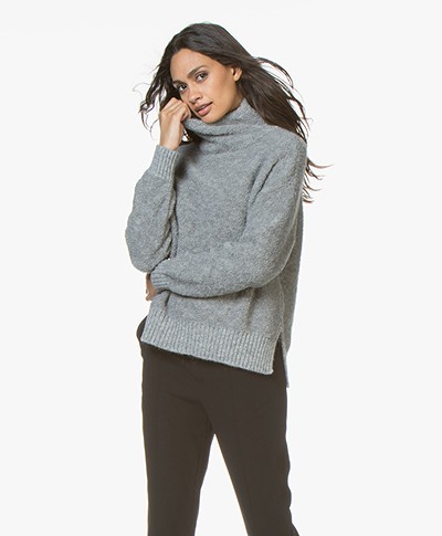 Drykorn Casey Boucle Trutleneck Sweater - Grey