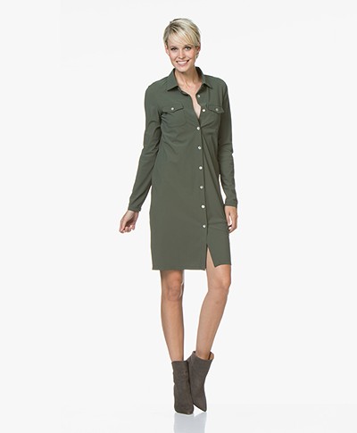 Josephine & Co Ron Travel Jersey Blousejurk - Army