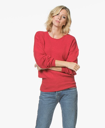Sibin/Linnebjerg Agnes Sweater with Cashmere - Red