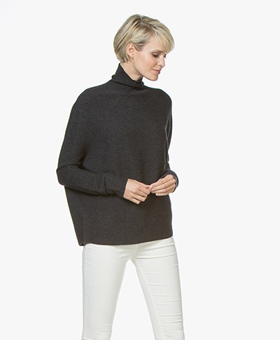 Drykorn Lyza Wool Knitted Pullover - Dark Grey 