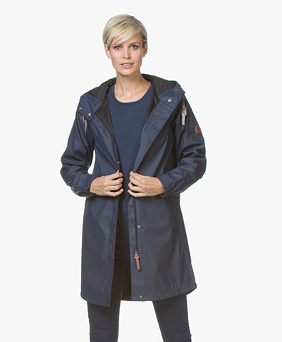 indi & cold Medium-length Raincoat - Marino
