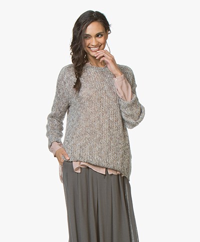 indi & cold Multicolored Knitted Sweater - Humo
