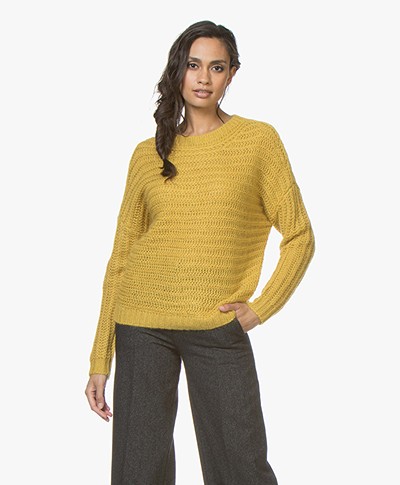 Drykorn Nola Chunky Knit Sweater  - Yellow 
