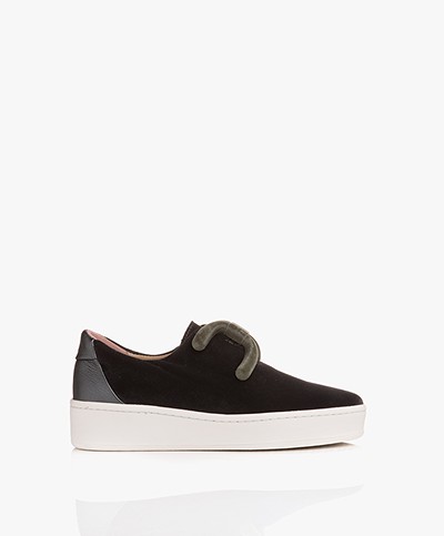 An Hour And A Shower Livia Slip-on Canvas Sneakers - Velvet Grey