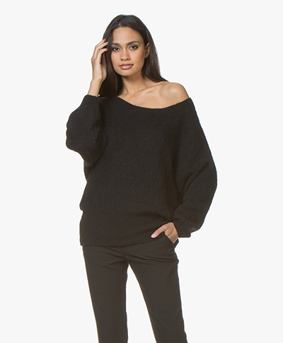 American Vintage Woxilen Oversized Sweater - Black