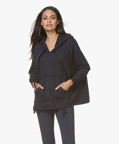 BRAEZ Helarie Oversized Sweater with Patches - Navy