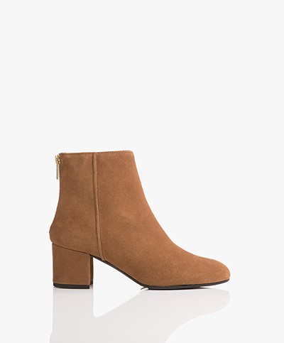 ATP Atelier Mei Zipper Ankle Boots - Cappuccino Suede 