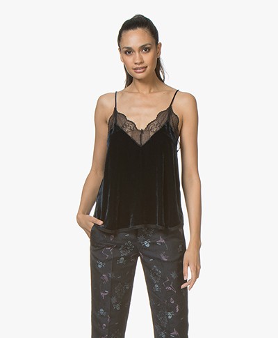 Zadig & Voltaire Christy Velours Camisole - Ink