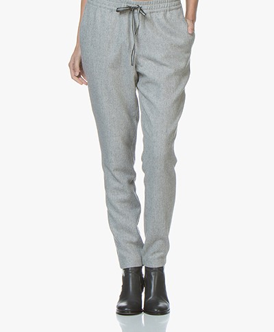 Josephine & Co Jenice Sporty Wool Blend Trousers - Grey