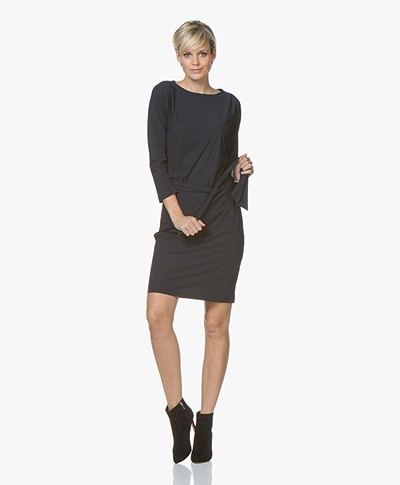 Woman By Earn Margriet Travel Jersey Dress - Navy