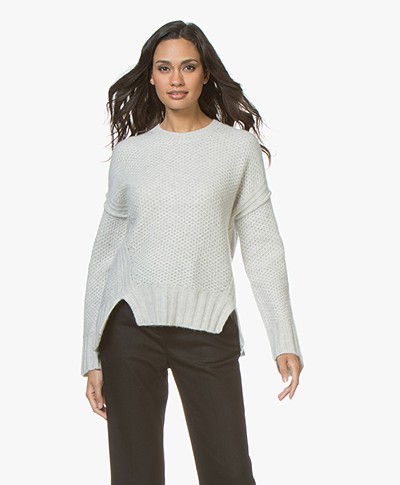 Zadig & Voltaire Mark Deluxe Cashmere Sweater- Chalk