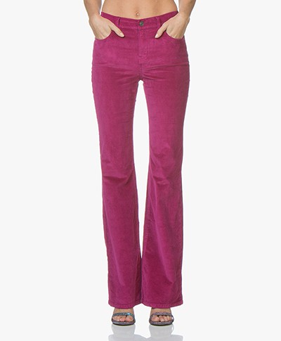 Current/Elliott The Jarvis Corduroy Flared Pants - Wild Aster