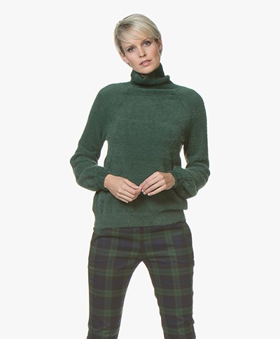 Plein Publique Le Doux Soft Turtleneck Sweater - DARK GREEN
